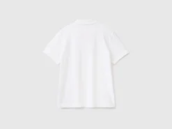 White regular fit polo