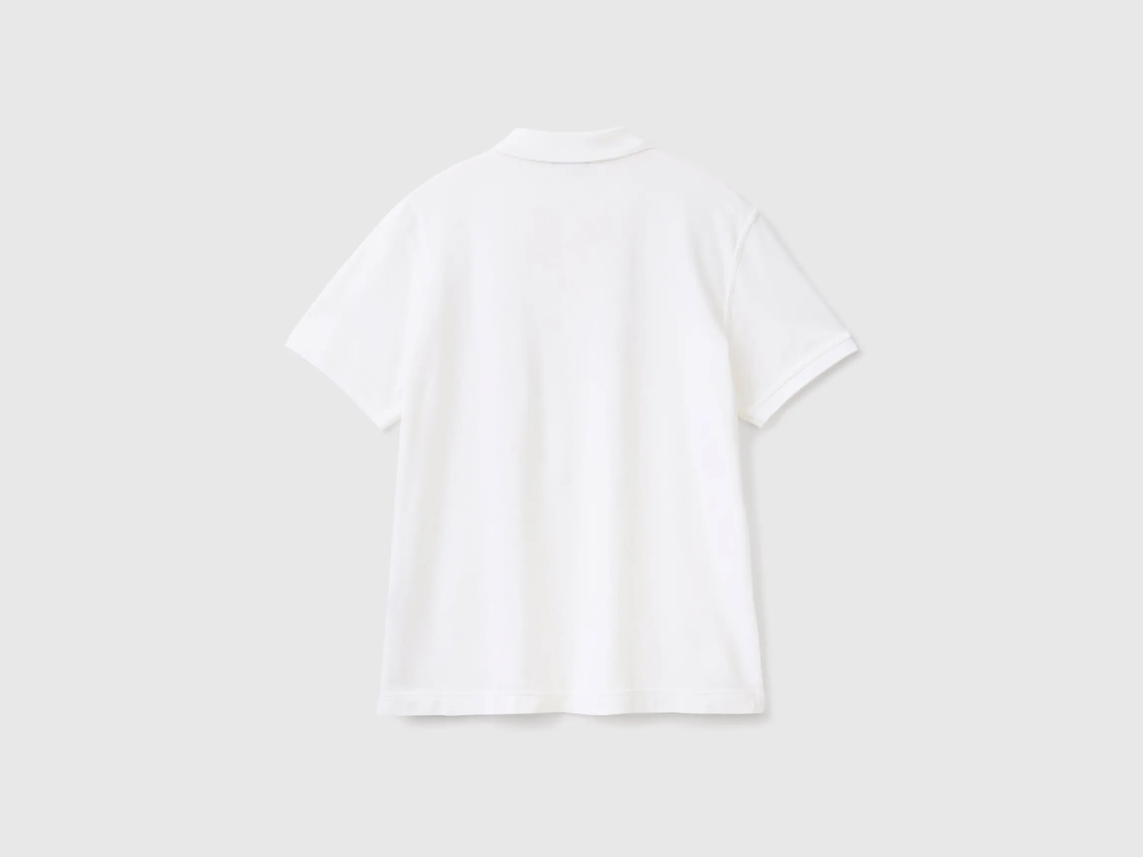 White regular fit polo