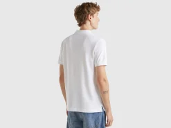 White slim fit polo