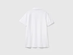 White slim fit polo