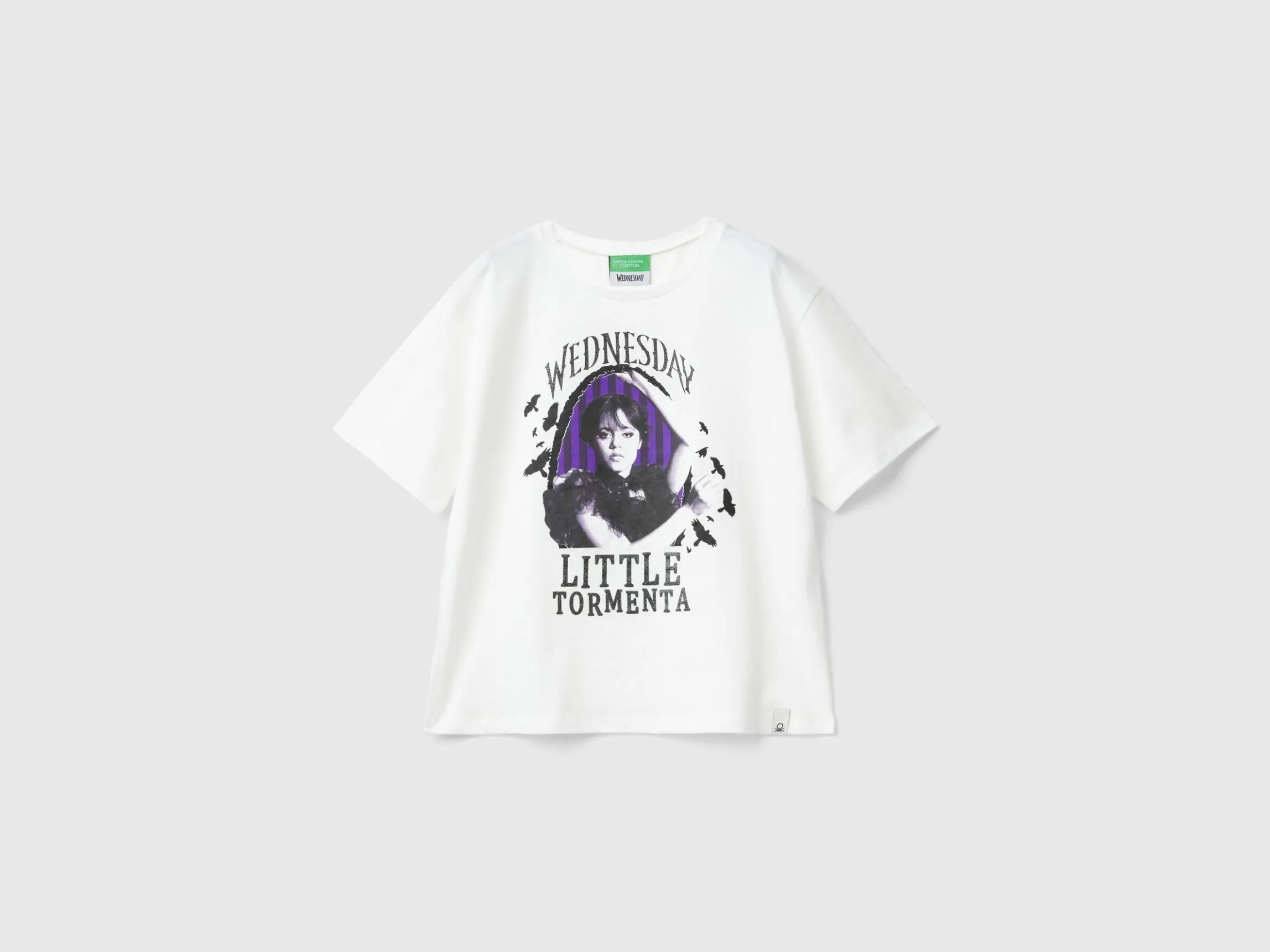White Wednesday Addams t-shirt