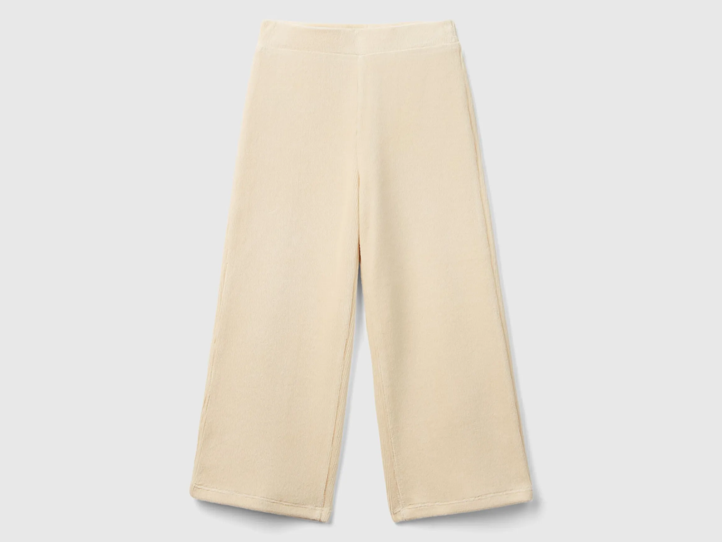 Wide chenille trousers