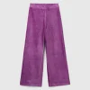 Wide chenille trousers