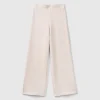 Wide chenille trousers