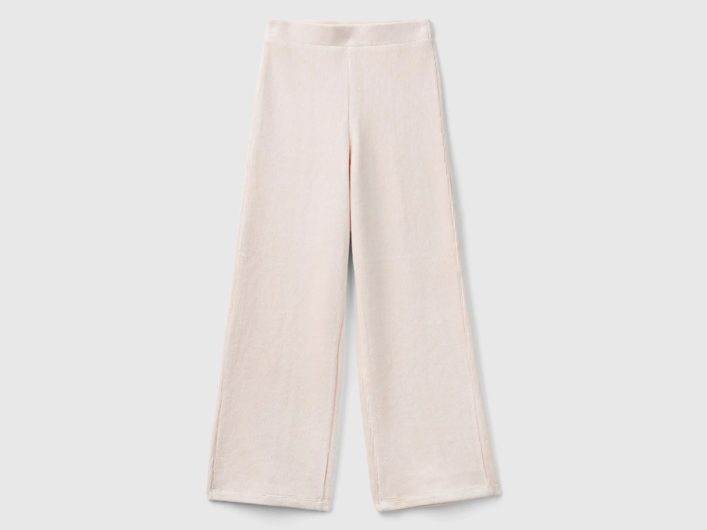 Wide chenille trousers