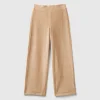 Wide chenille trousers