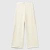 Wide chenille trousers