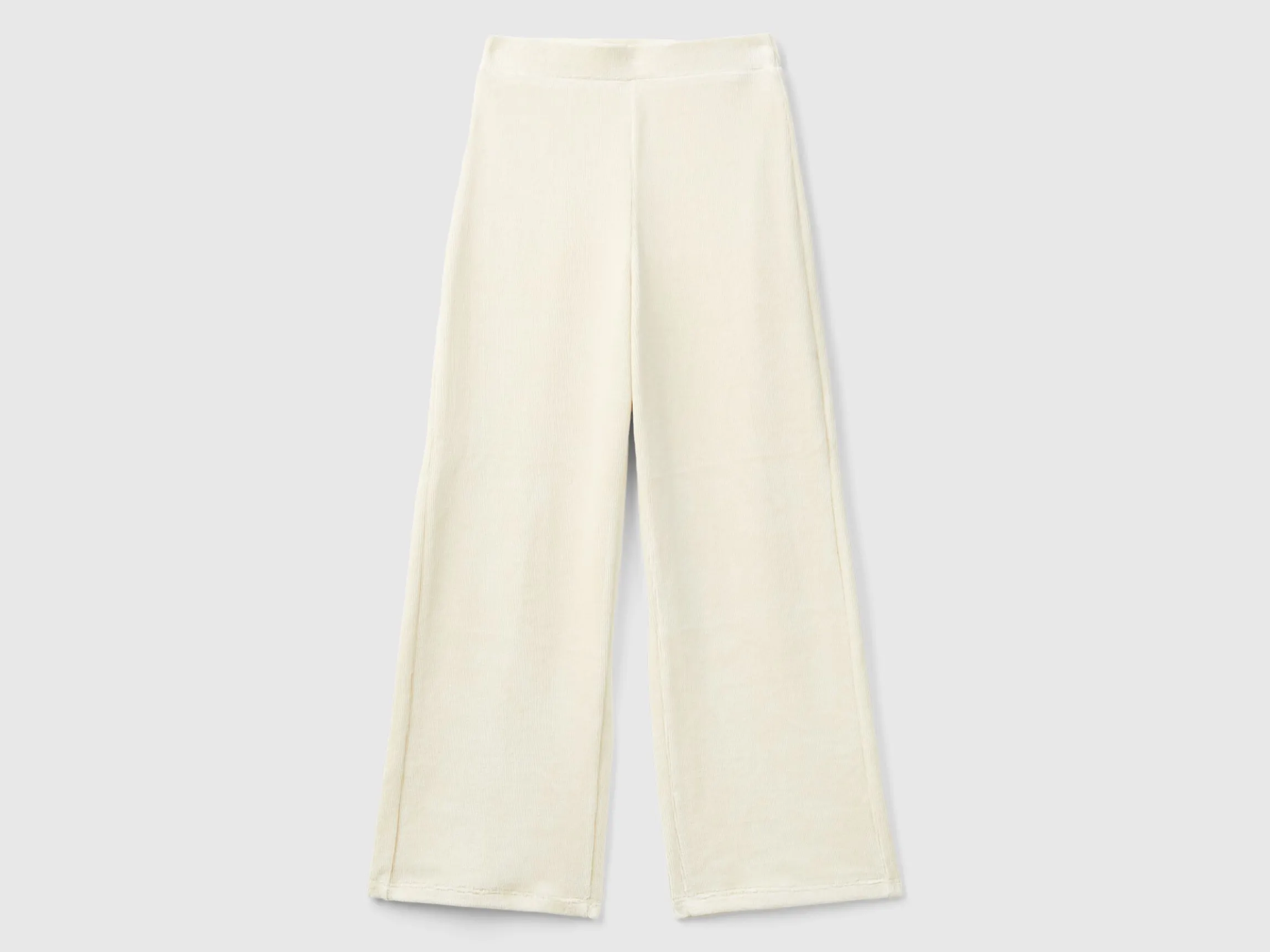 Wide chenille trousers