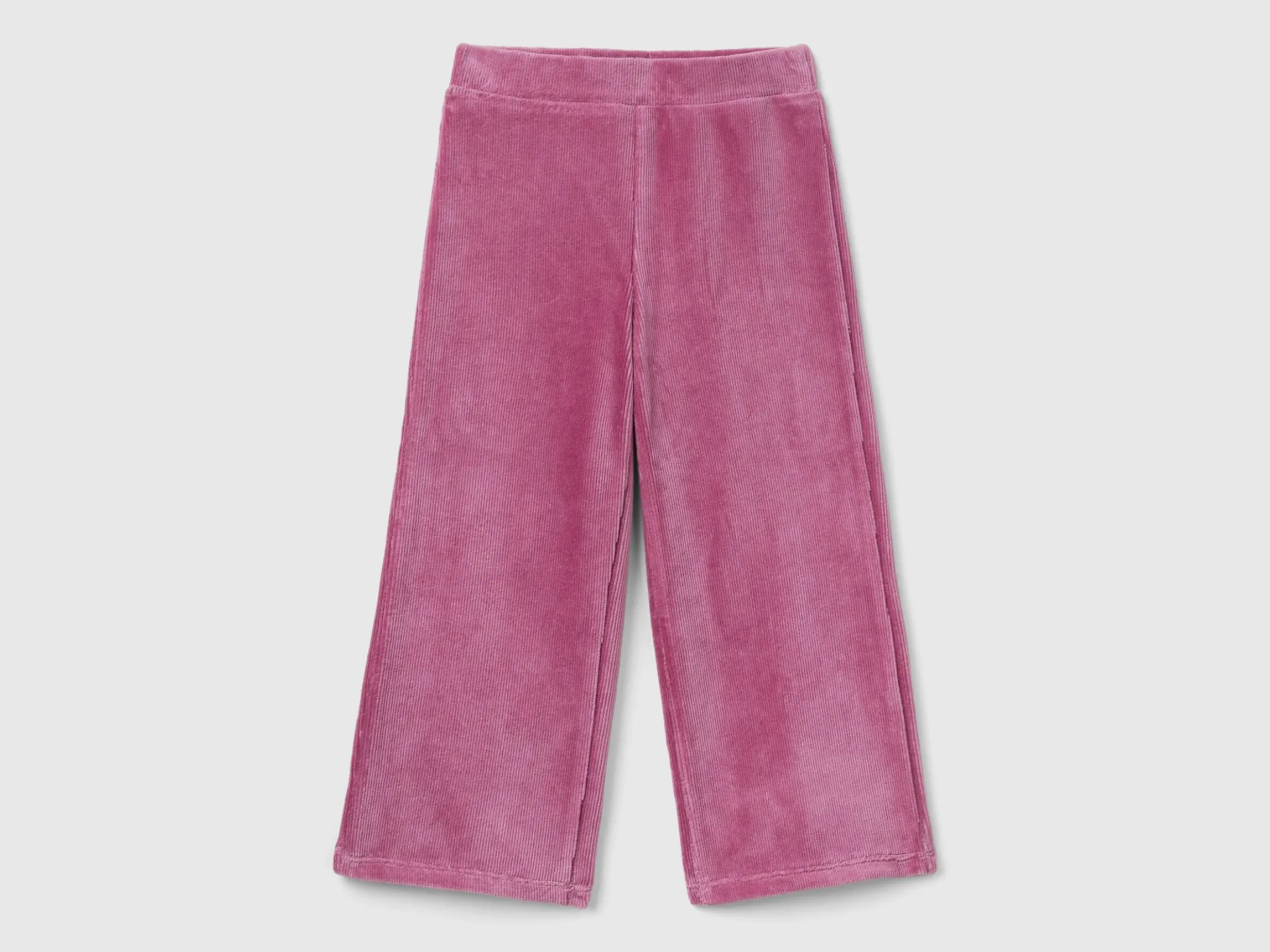 Wide chenille trousers