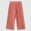Wide chenille trousers