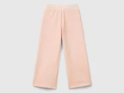 Wide chenille trousers