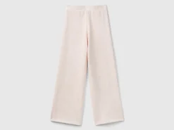 Wide chenille trousers