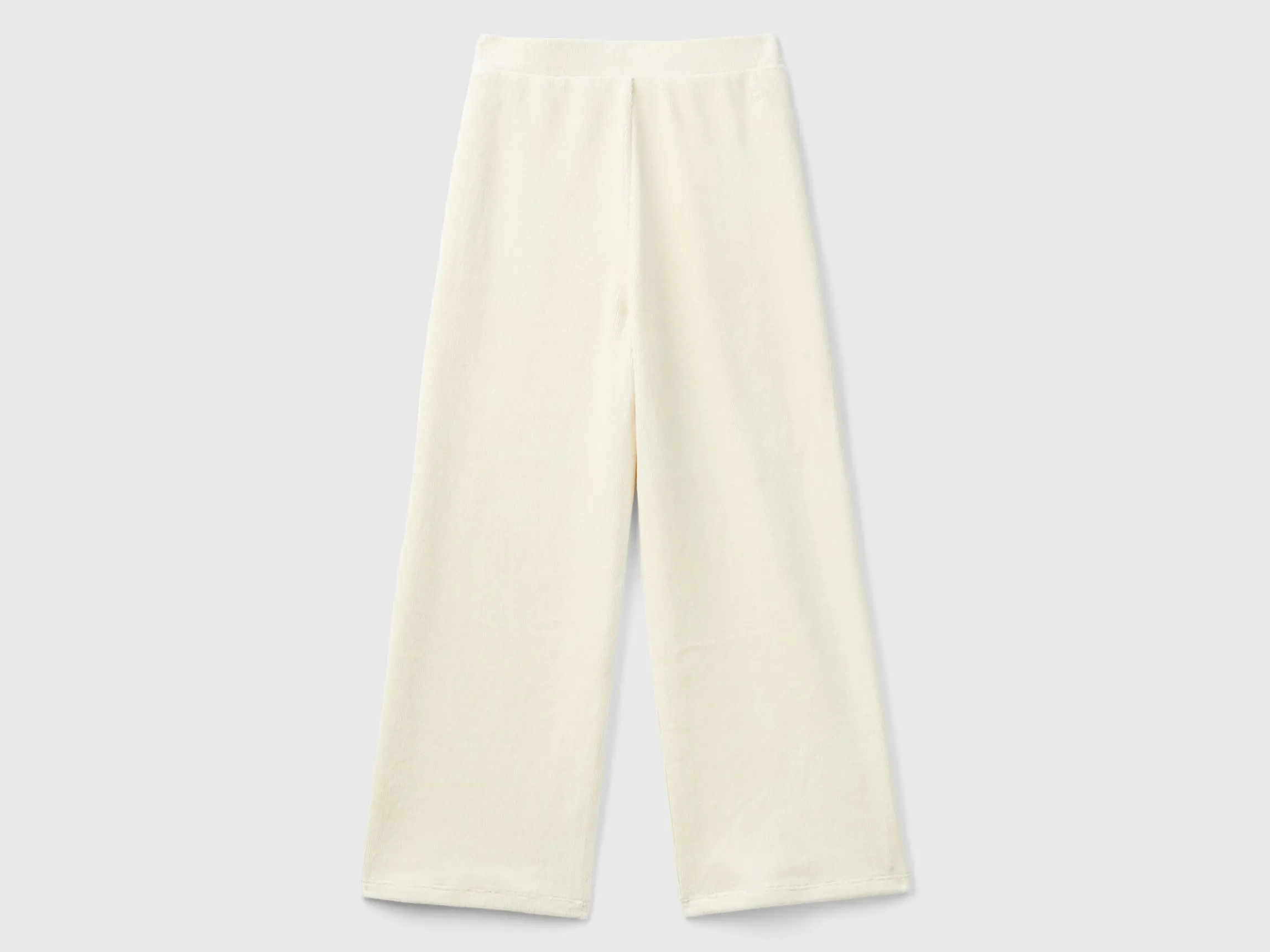 Wide chenille trousers