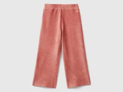 Wide chenille trousers