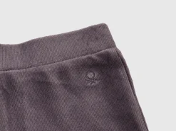 Wide chenille trousers