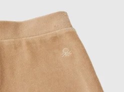 Wide chenille trousers