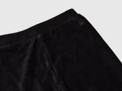 Wide chenille trousers