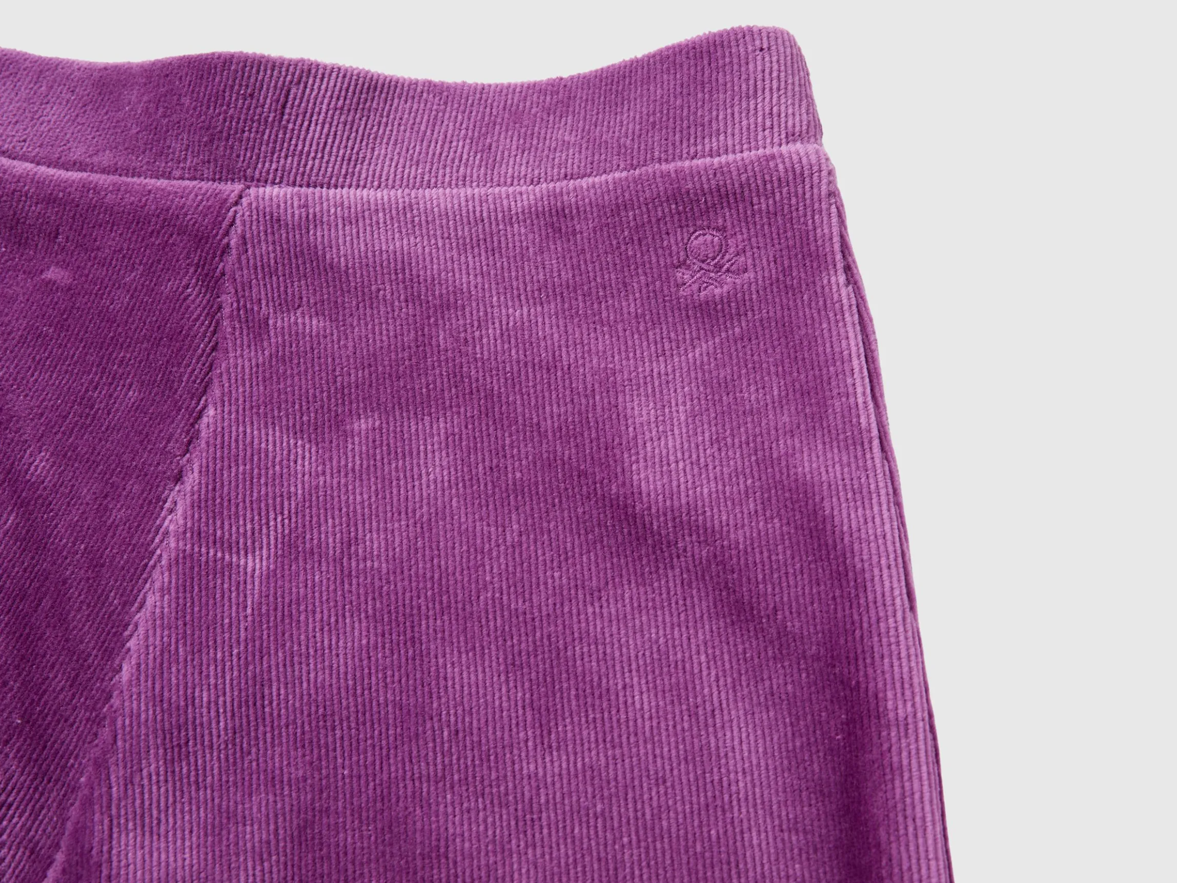 Wide chenille trousers