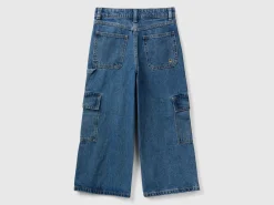 Wide fit cargo jeans
