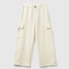 Wide fit cargo trousers