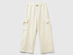 Wide fit cargo trousers