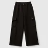 Wide fit cargo trousers