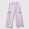 Wide fit cargo trousers
