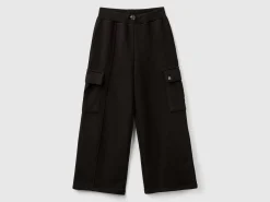 Wide fit cargo trousers