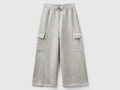 Wide fit cargo trousers