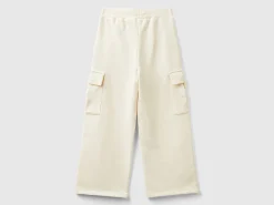 Wide fit cargo trousers