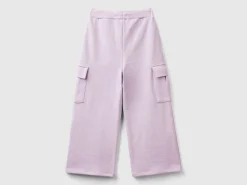 Wide fit cargo trousers