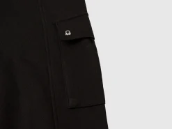 Wide fit cargo trousers