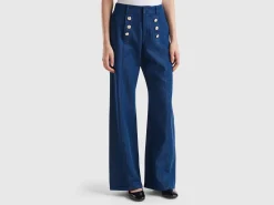 Wide fit jeans in viscose blend