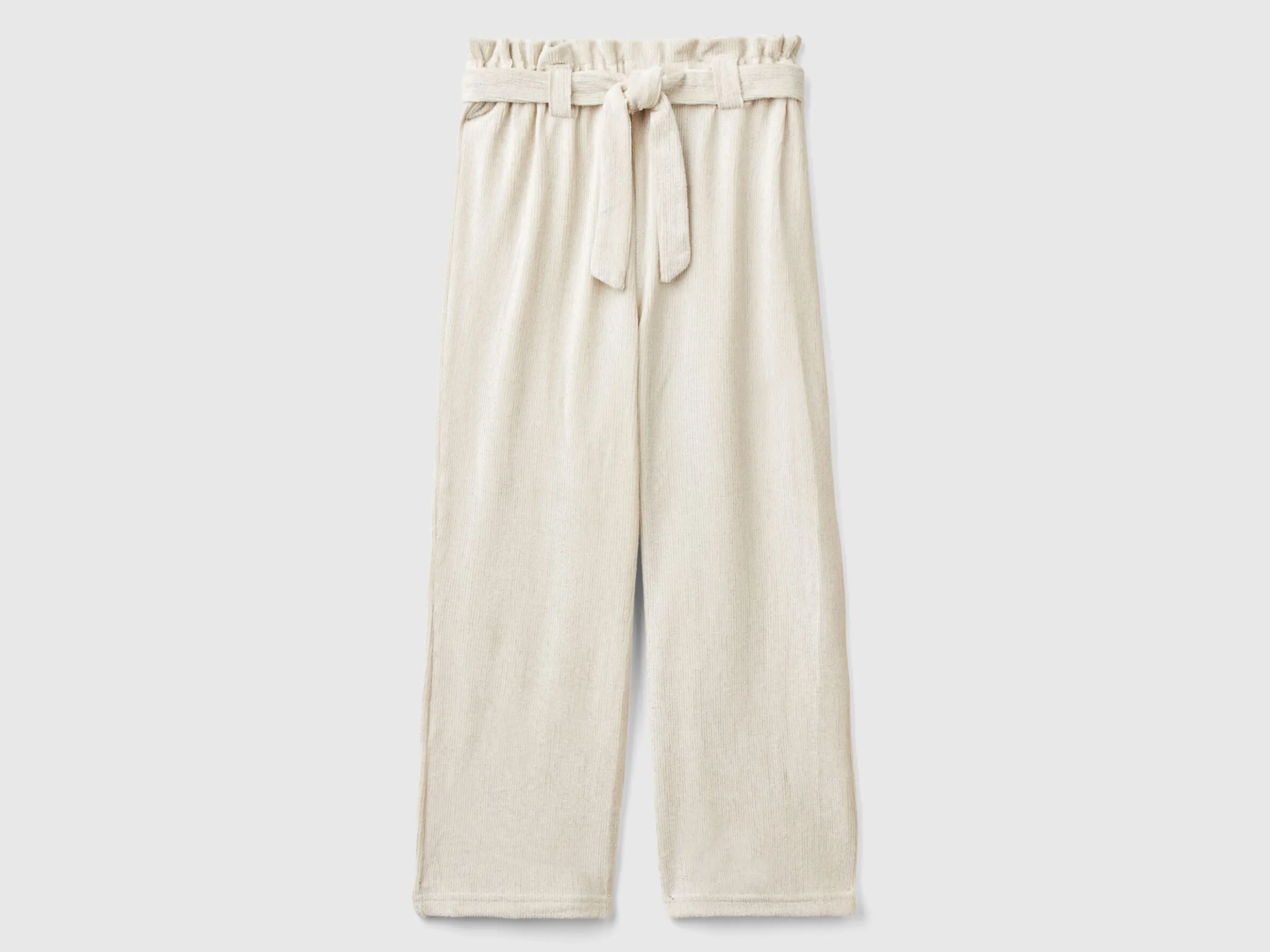 Wide fit trousers with lurex