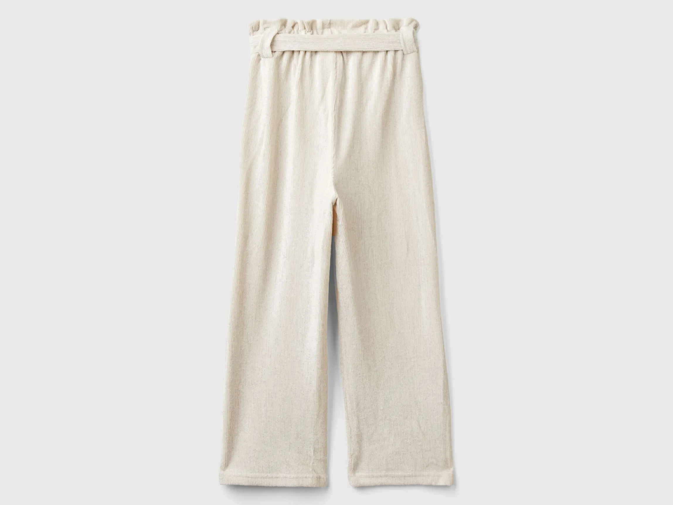 Wide fit trousers with lurex