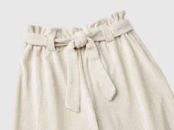Wide fit trousers with lurex