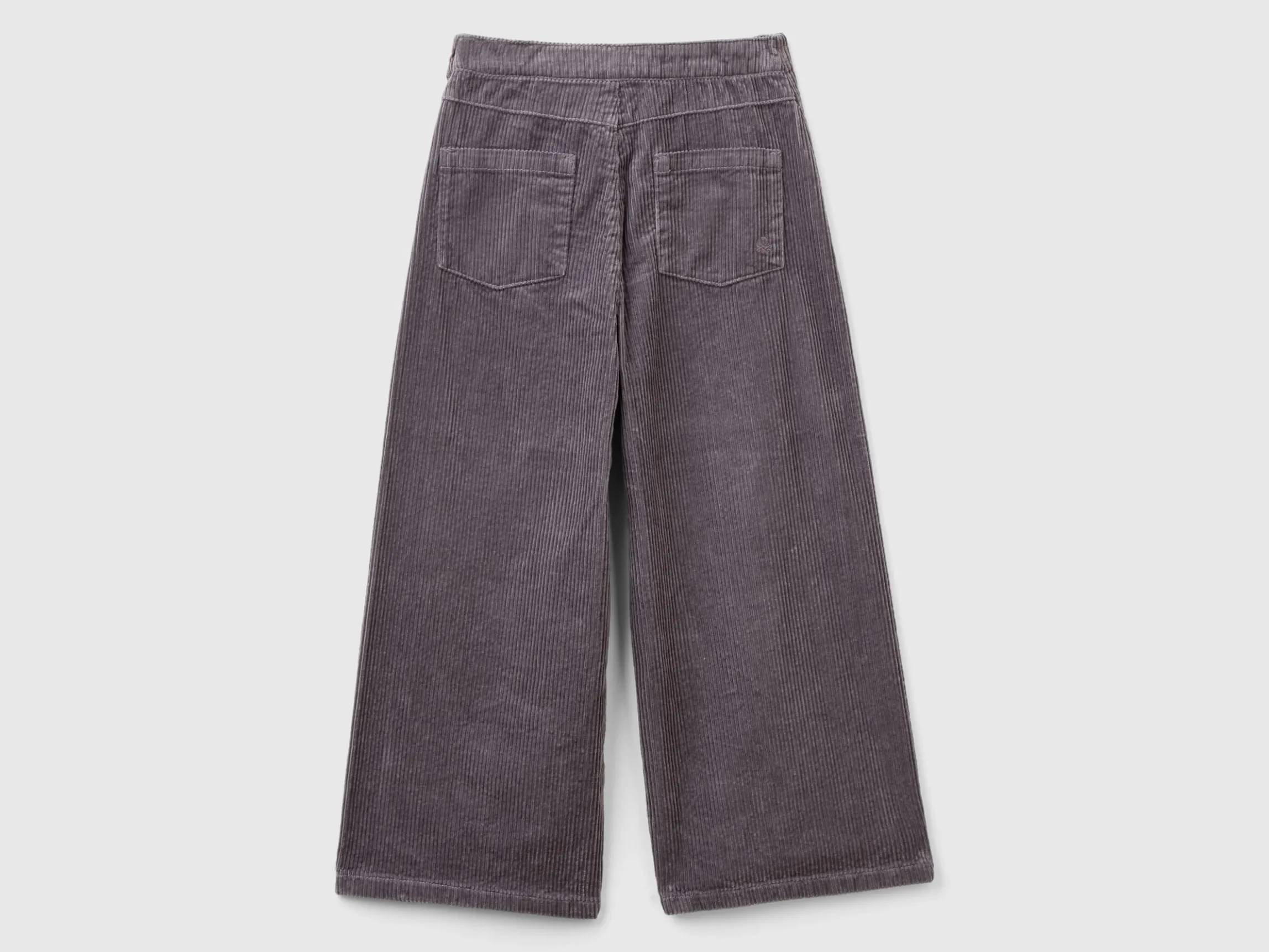 Wide fit velvet trousers