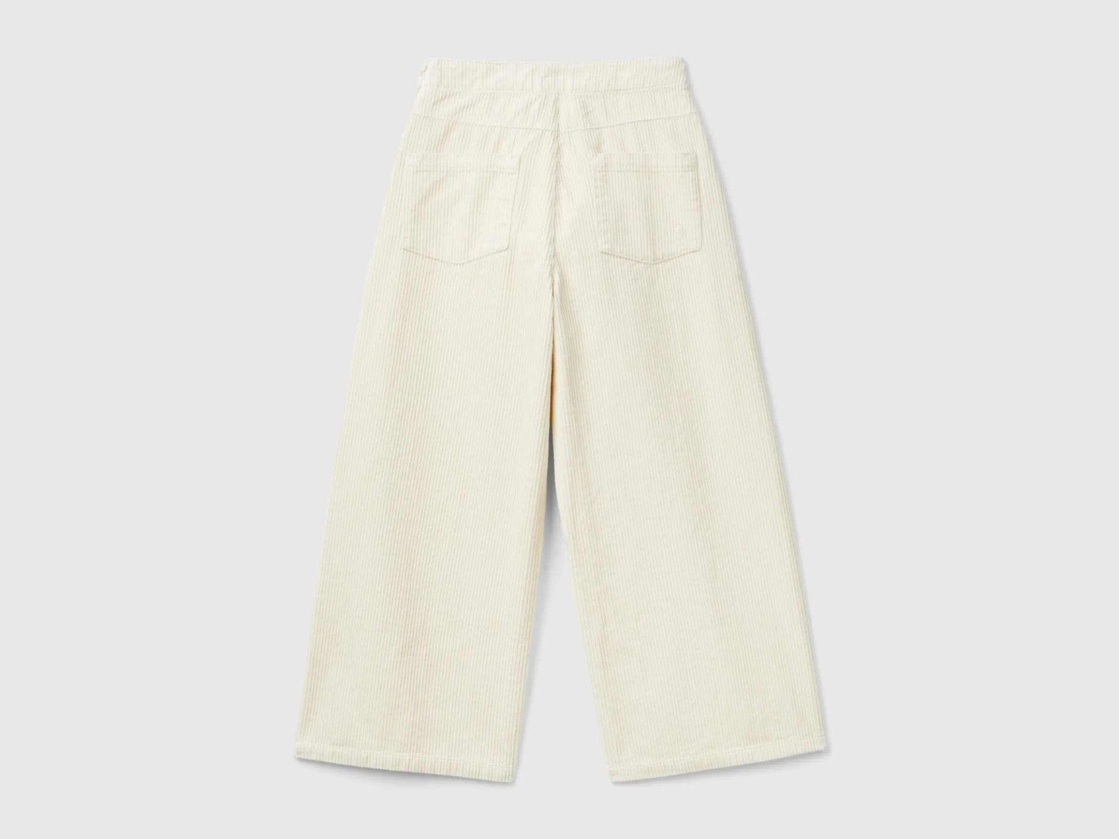 Wide fit velvet trousers