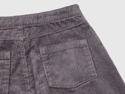 Wide fit velvet trousers