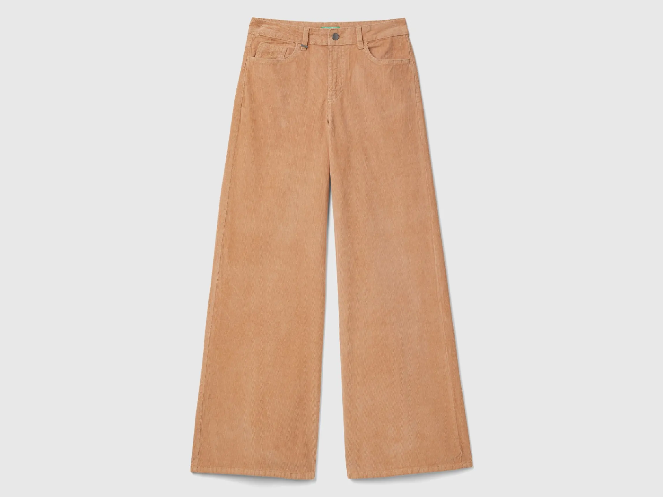 Wide fit velvet trousers