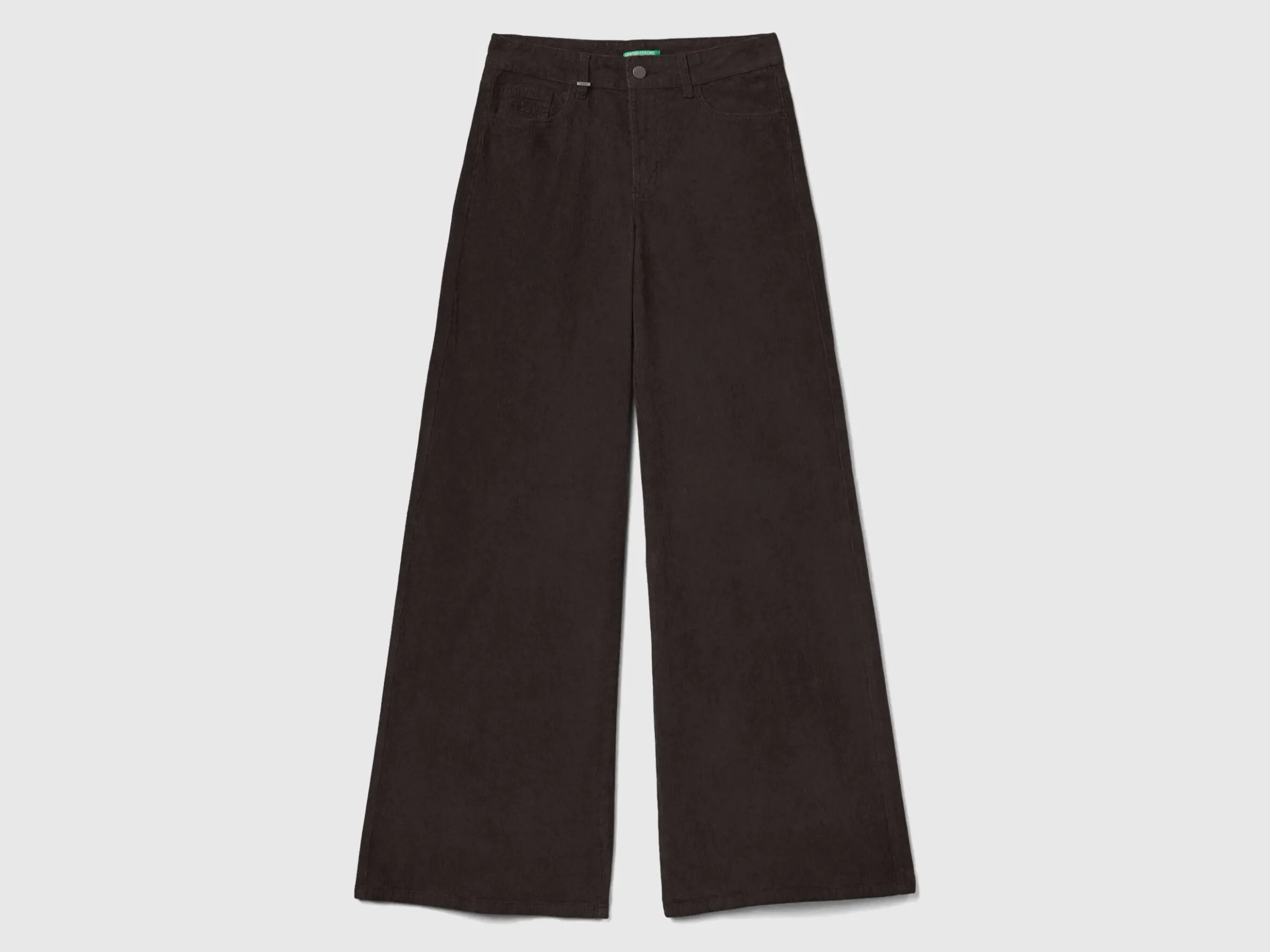 Wide fit velvet trousers