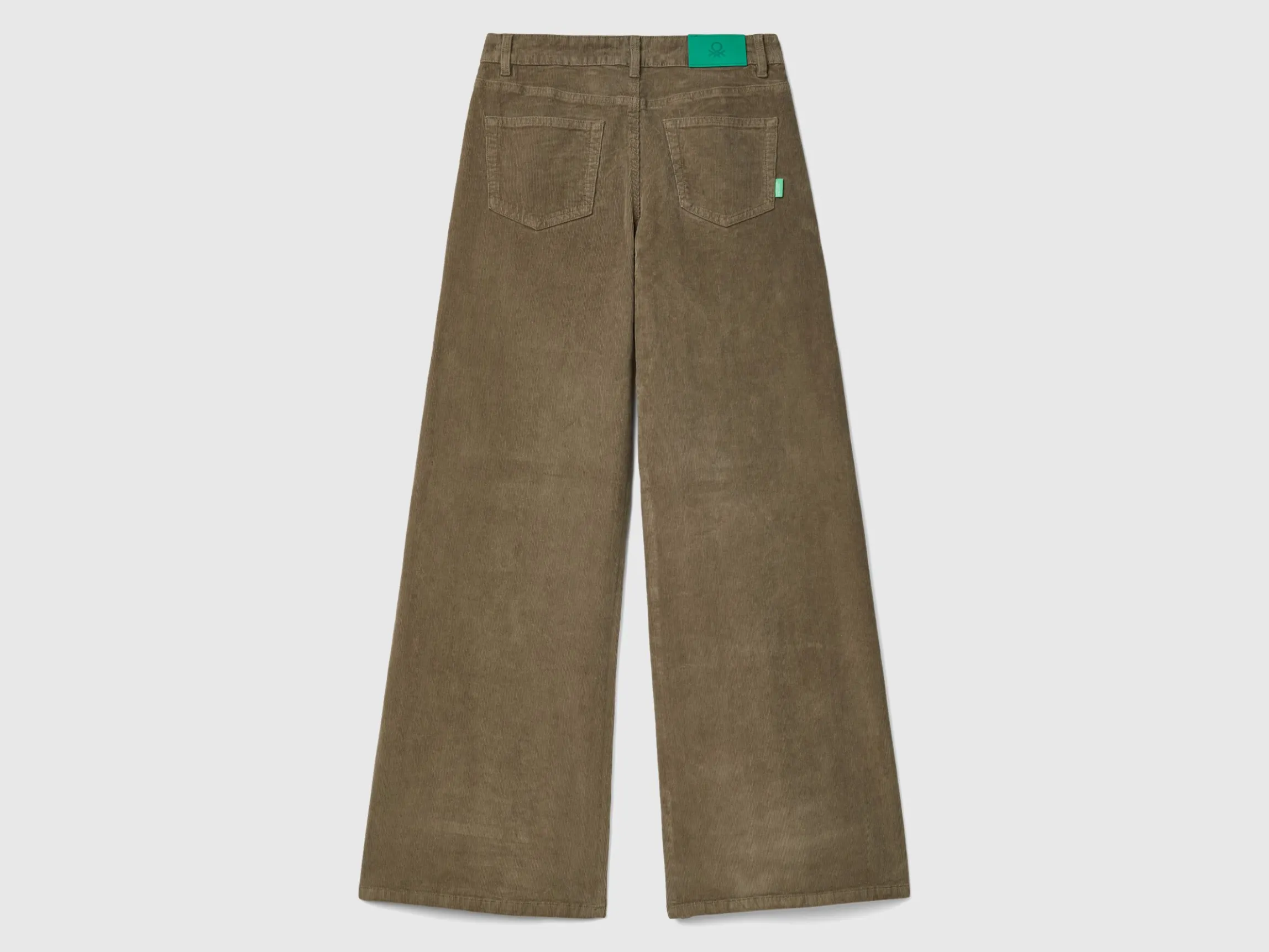 Wide fit velvet trousers