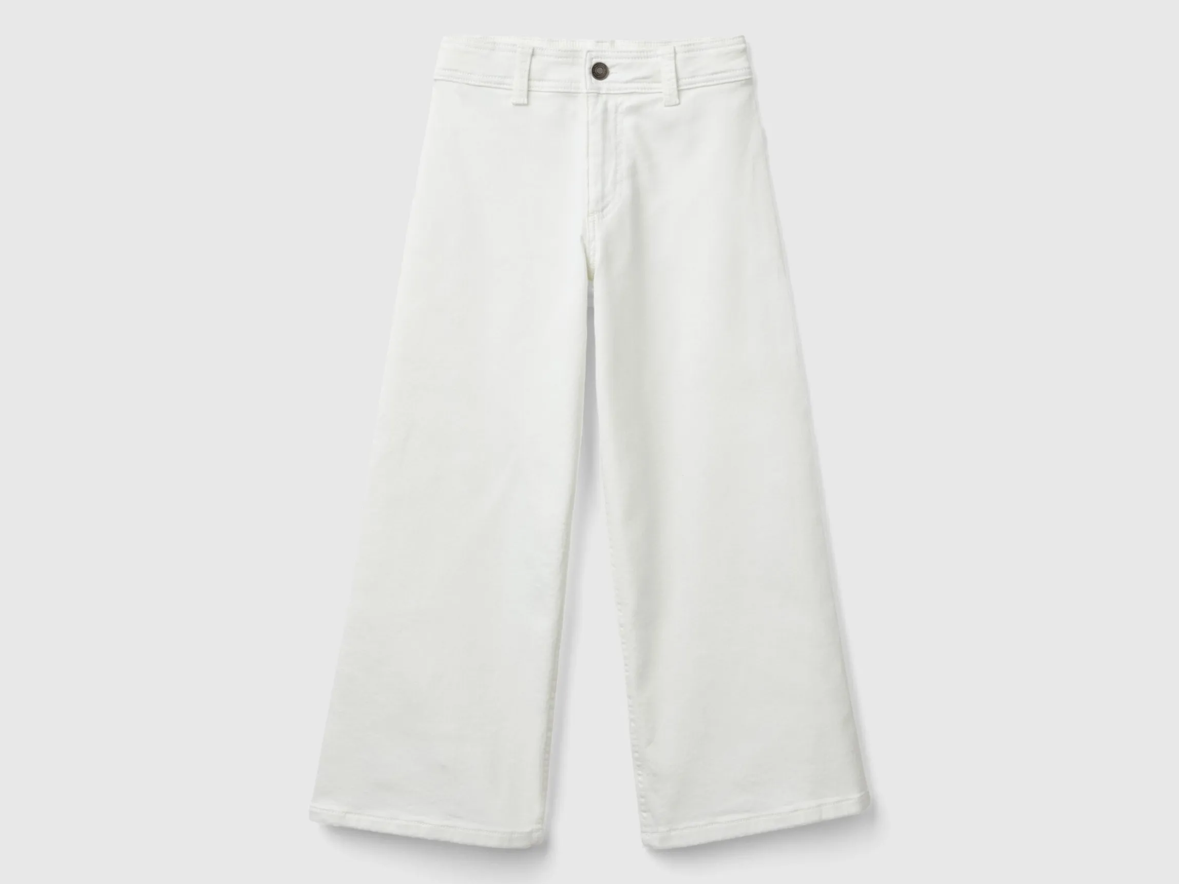 Wide trousers in stretch cotton