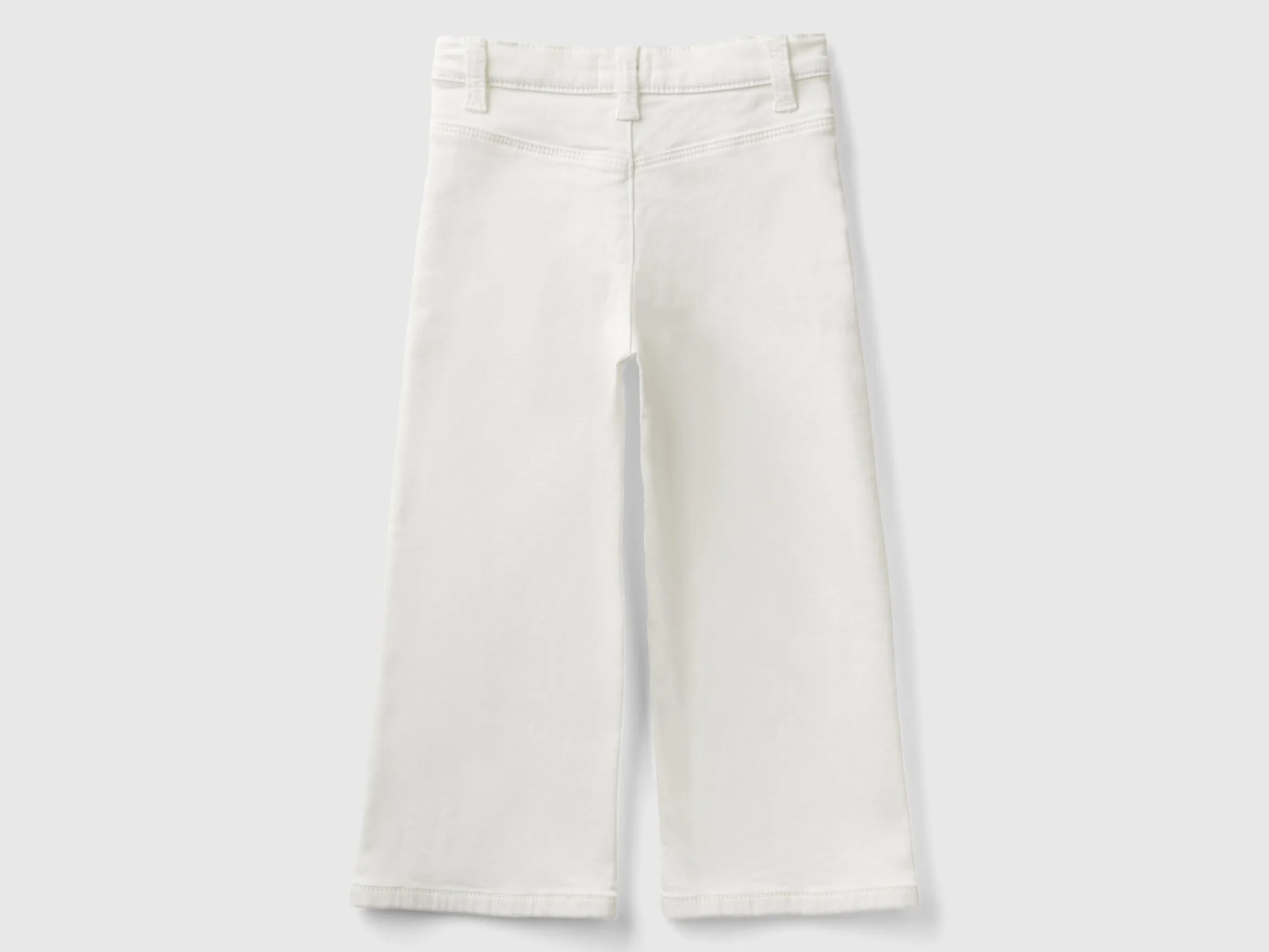 Wide trousers in stretch cotton