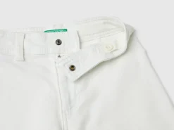Wide trousers in stretch cotton