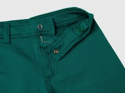 Wide trousers in stretch cotton