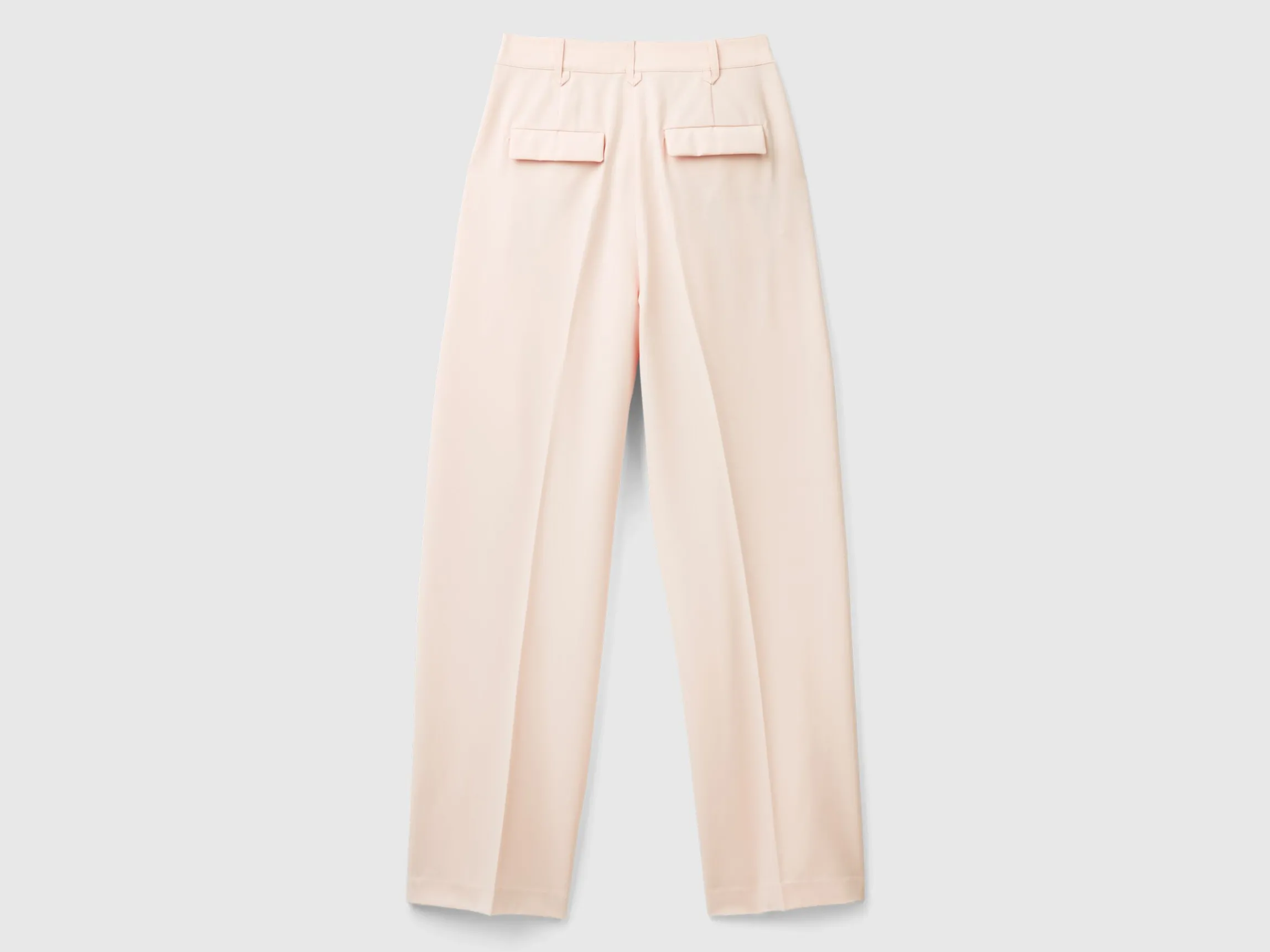 Wide trousers in stretch viscose blend