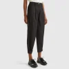 Wide trousers in wool blend