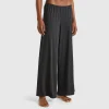 Wide trousers with lurex