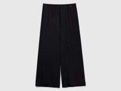 Wide trousers with lurex